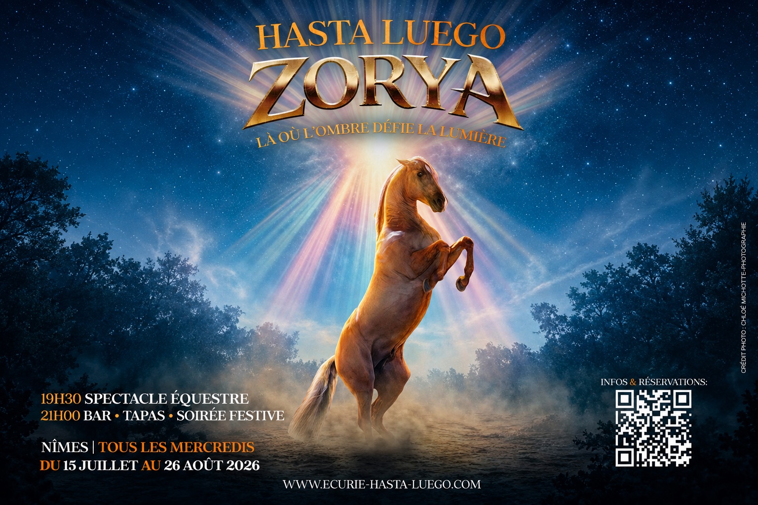 ZORYA - Spectacle équestre été 2026 Ecurie HASTA LUEGO Nimes